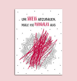 Postkarte Anti Stress MANDALAS