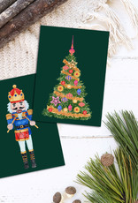 Weihnachtskarten vintage Set 3-teilig NUSSKNACKER, Postkarten Set Postkarte Weihnachten Weihnachhtskarten Weihnachtsgeschenke Grußkarten