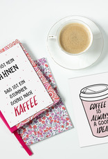 Postkarten KAFFEE Set 3-teilig, Kaffee Karten Sprüche Postkarten Grußkarten Kaffee