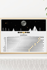 Mondkalender 2021 Poster Mondkalender DIN A4 Kalender 2021