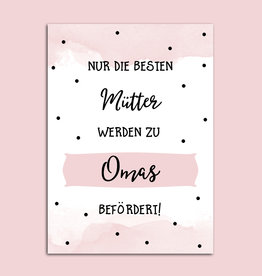 Postkarte Du wirst Oma