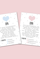 Postkarten OMA + OPA Definition inkl. Briefumschlag Du wirst Oma Du wirst Opa