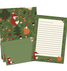 Briefpapier Set Wald DIN A5 Briefpapier Kinder inkl. Umschläge