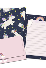 Briefpapier Set Einhorn DIN A5 Briefpapier Kinder inkl. Umschläge