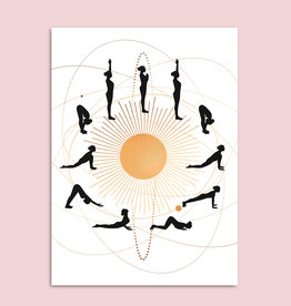 Postkarte YOGA Sonnengruß