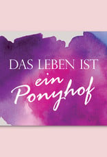 Postkarte Spruch Ponyhof  Motivationskarte