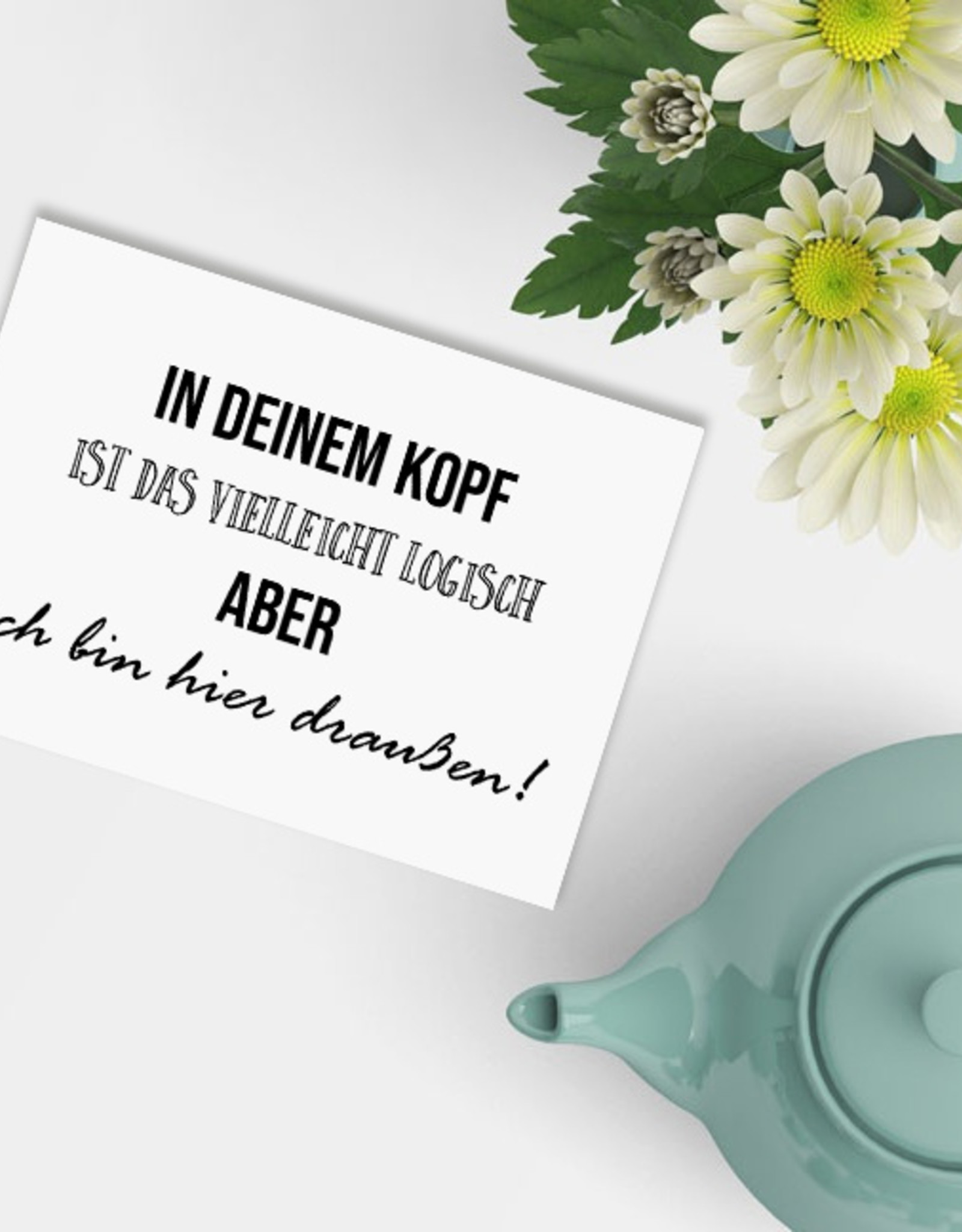 Postkarte Anti Stress MANDALAS Motivationskarte lustig Sprüche