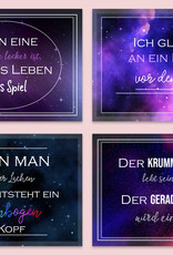 Postkarten Sprüche 12er Set UNIVERSUM Sprüche Postkarten Motivationskarten