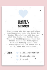 Postkarte LIEBLINGSSPINNER inkl. Briefumschlag Postkarte Definition Freund
