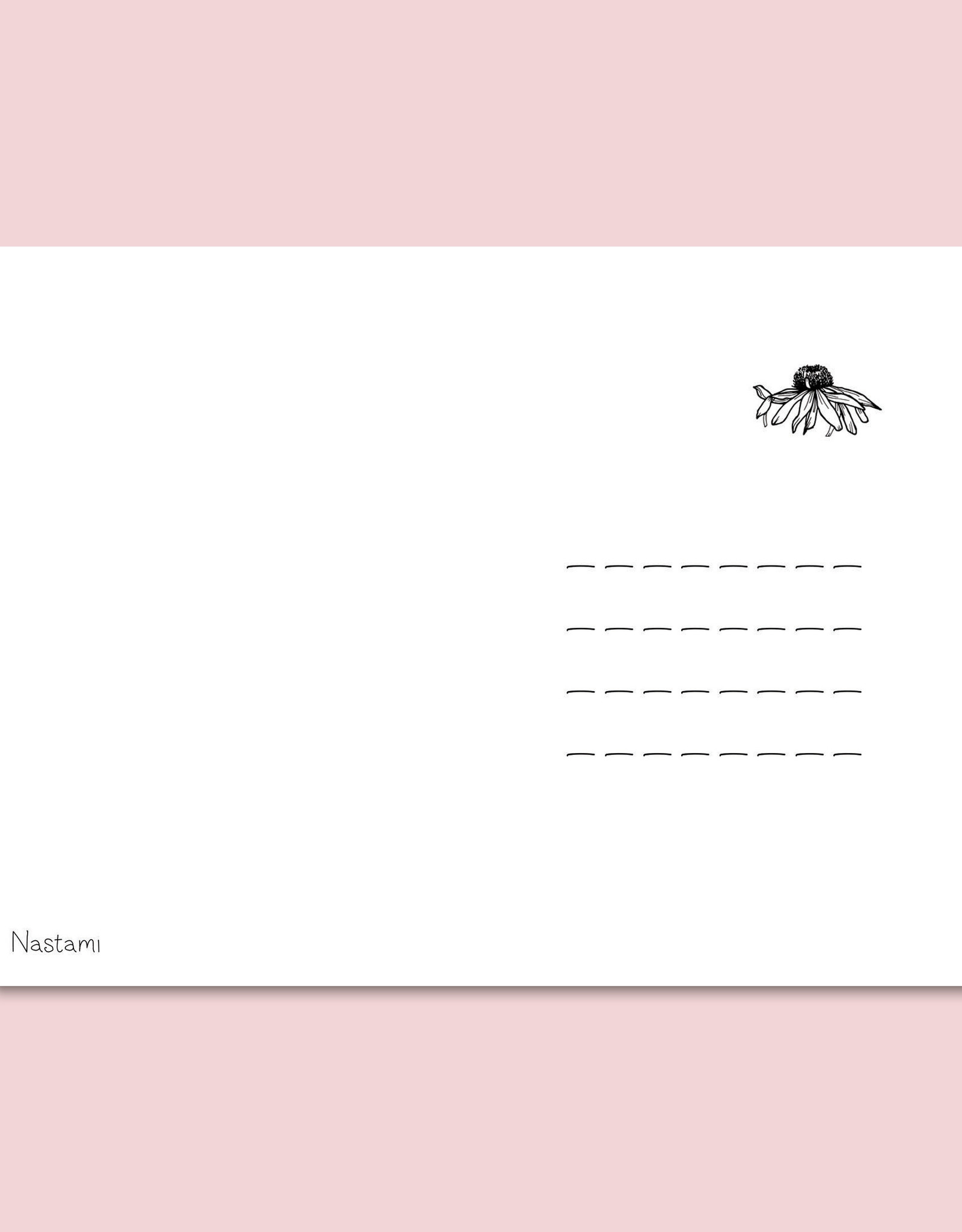 Postkarte Vielen Dank FLOWERS