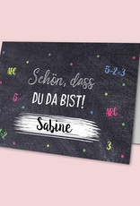 Platzkarten SCHULANFANG 20 Stück Tischkärtchen Einschulung Namenskarten Tischdeko Schulanfang