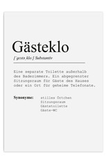 Poster Gästeklo DIN A3 Badezimmer Poster Bad Definition Poster
