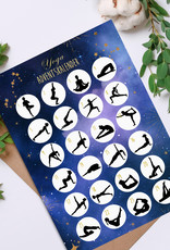 Postkarte YOGA HELL Yogaübungen für jeden Tag DIN A6