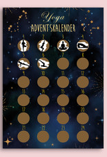 YOGA Adventskalender zum Rubbeln DIN A4, Rubbeladventskalender Adventskalender Weihnachtskalender YOGA Poster