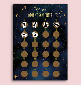 YOGA Adventskalender zum Rubbeln DIN A4