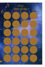 YOGA Adventskalender zum Rubbeln DIN A3 DUNKEL