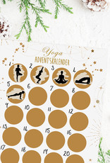 YOGA Adventskalender zum Rubbeln DIN A3 HELL