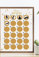 YOGA Adventskalender zum Rubbeln DIN A3 HELL