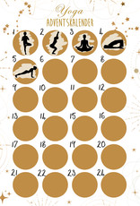 YOGA Adventskalender zum Rubbeln DIN A3 HELL