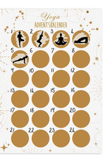 YOGA Adventskalender zum Rubbeln DIN A3 HELL