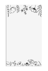 10 Menükarten zum Bedrucken FLOWERS