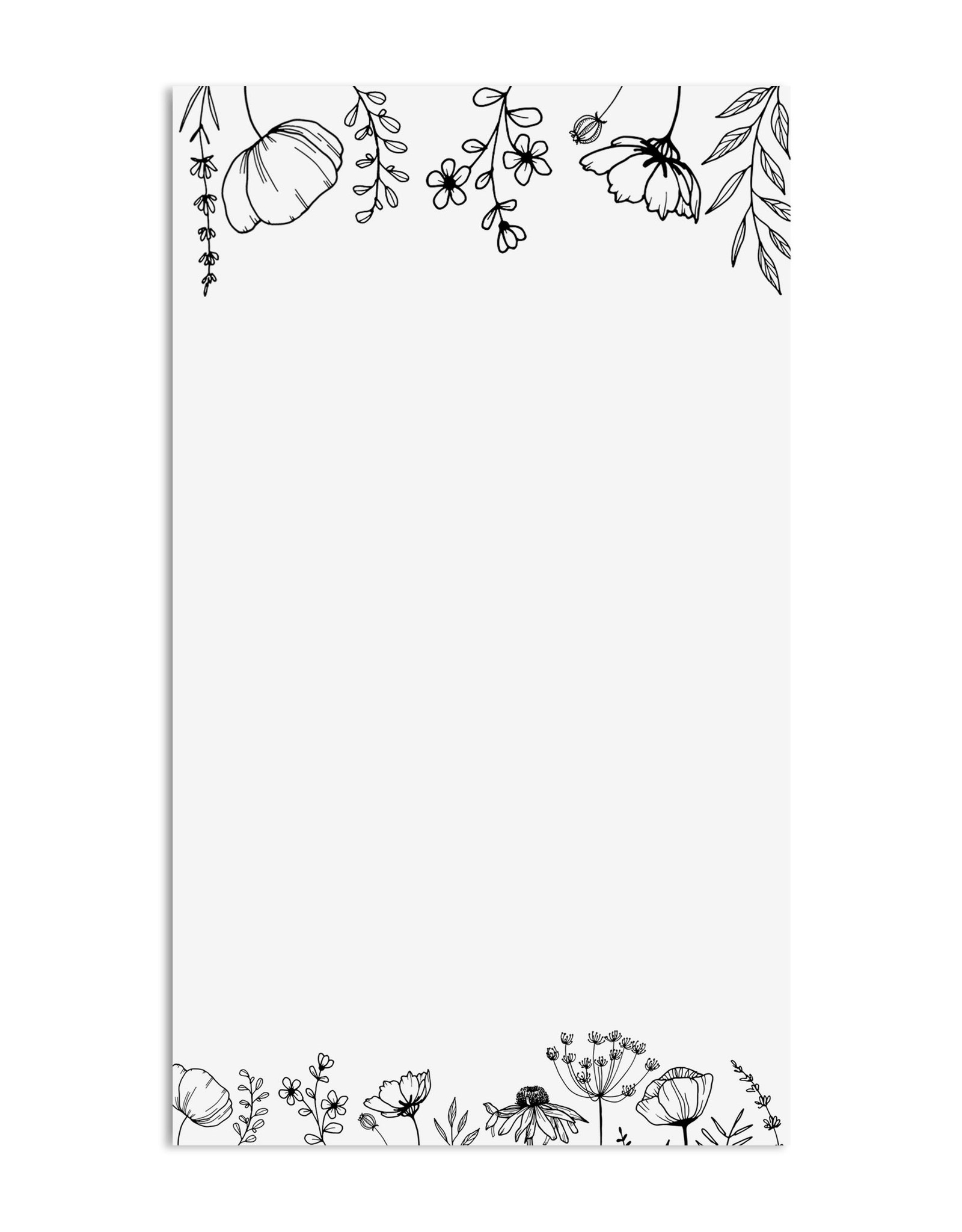 10 Menükarten zum Bedrucken FLOWERS