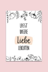 50 Schilder für Knicklichter FLOWERS