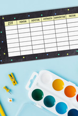 5 x Stundenplan für Federmäppchen PUNKTE