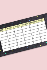 5 x Stundenplan für Federmäppchen PUNKTE