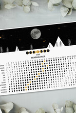 Postkarte Mondkalender 2022 DIN A6 Grußkarte Mond Kalender Postkarte