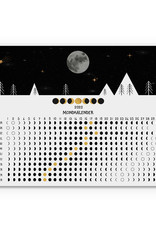 Postkarte Mondkalender 2022 DIN A6 Grußkarte Mond Kalender Postkarte
