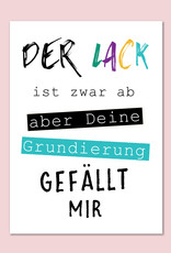 Postkarte Geburtstag "Lack ist ab" Geburtstagskarte, Geburtstags Postkarte, Karte Geburtstag Geschenk Glückwunschkarte