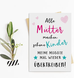 Muttertagskarte Postkarte Muttertag SCHÖNE KINDER