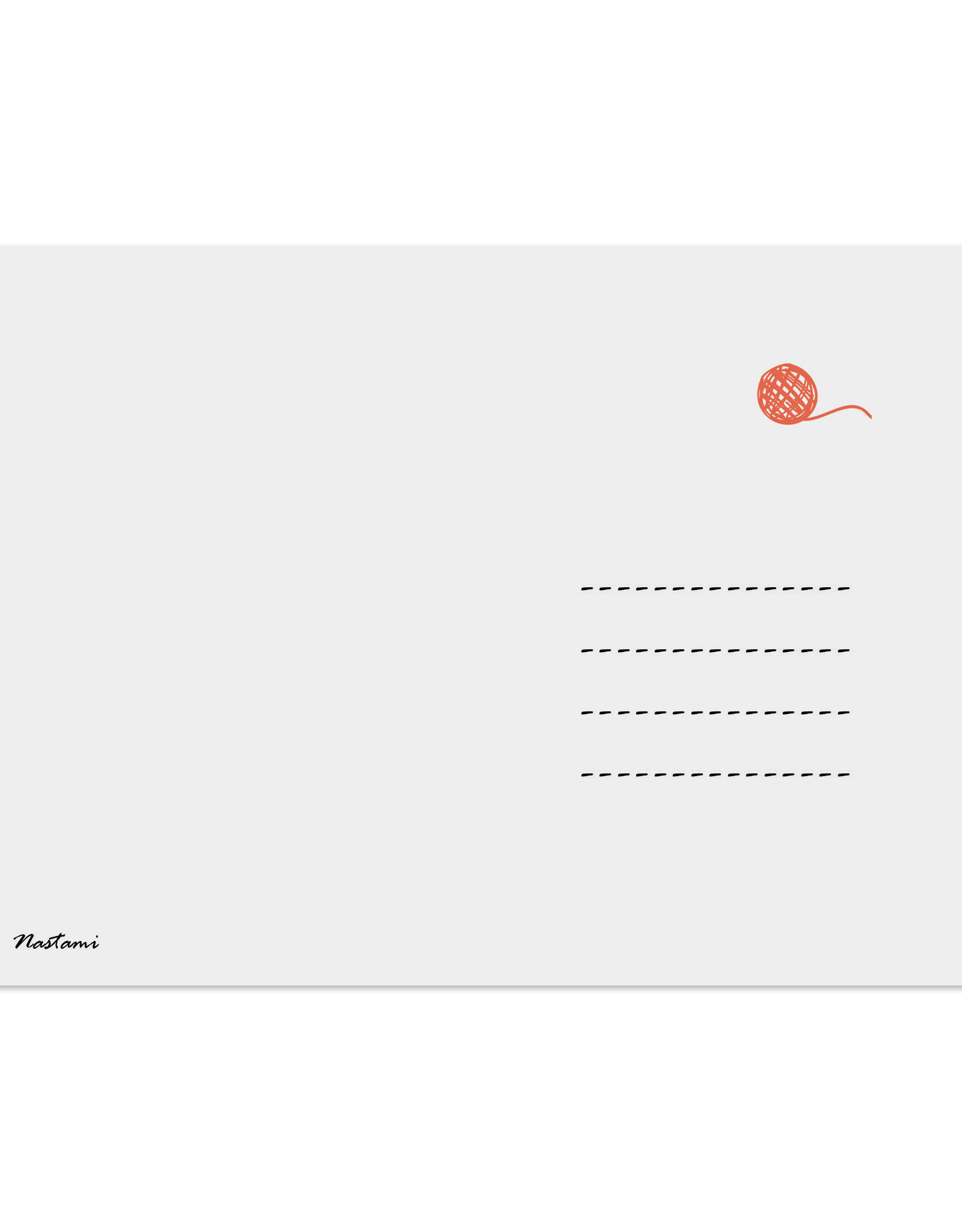 Postkarten STRICKEN Set 3-teilig, Stricken Karten Postkarten Wolle