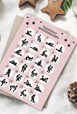 Postkarte Adventskalender KAMASUTRA Weihnachtskalender Postkarte A6 Geschenk Männer