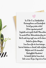 Postkarte Schwangerschaft verkünden GEDICHT Du wirst Papa! Du wirst Oma!