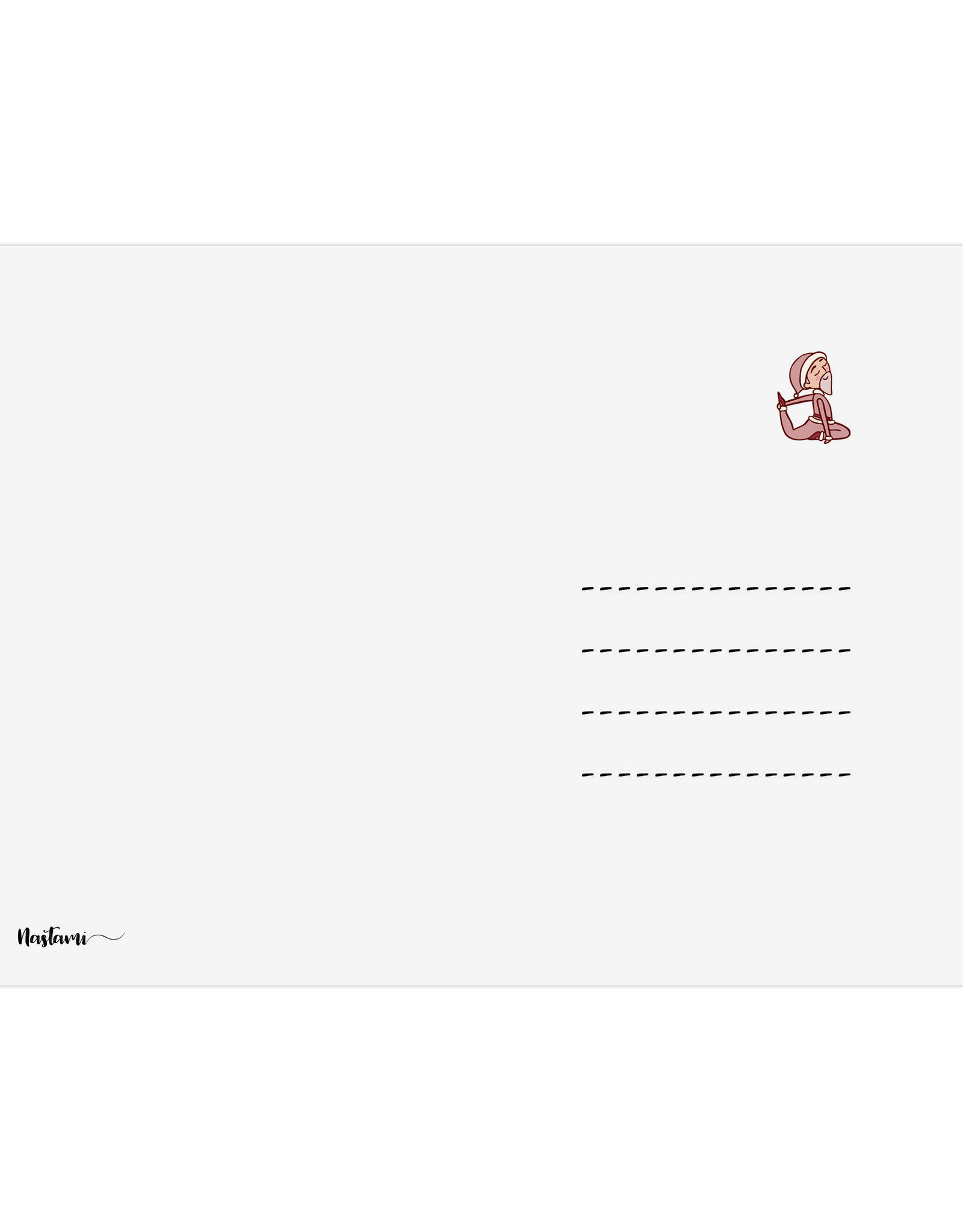 Postkarte YOGA Weihnachtsmänner Weihnachtskarte Yoga