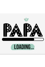 Postkarte Papa LOADING Du wirst Papa Schwangerschaft verkünden