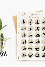 Postkarte YOGA HELL Yogaübungen für jeden Tag DIN A6