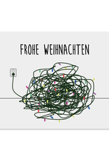 Weihnachtskarte Kabelsalat Postkarte Weihnachten Weihnachtskarte lustig