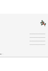 Weihnachtskarte Haus vom Nikolaus Postkarte Weihnachten lustig