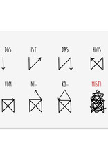 Weihnachtskarte Haus vom Nikolaus Postkarte Weihnachten lustig