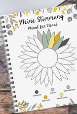 Stimmungstagebuch Mood Tracker Monat für Monat Tagebuch 50 Blatt