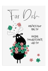 Postkarte FÜR DICH einfach nur mal so FREUNDSCHAFT Elch Geschenk Freundin