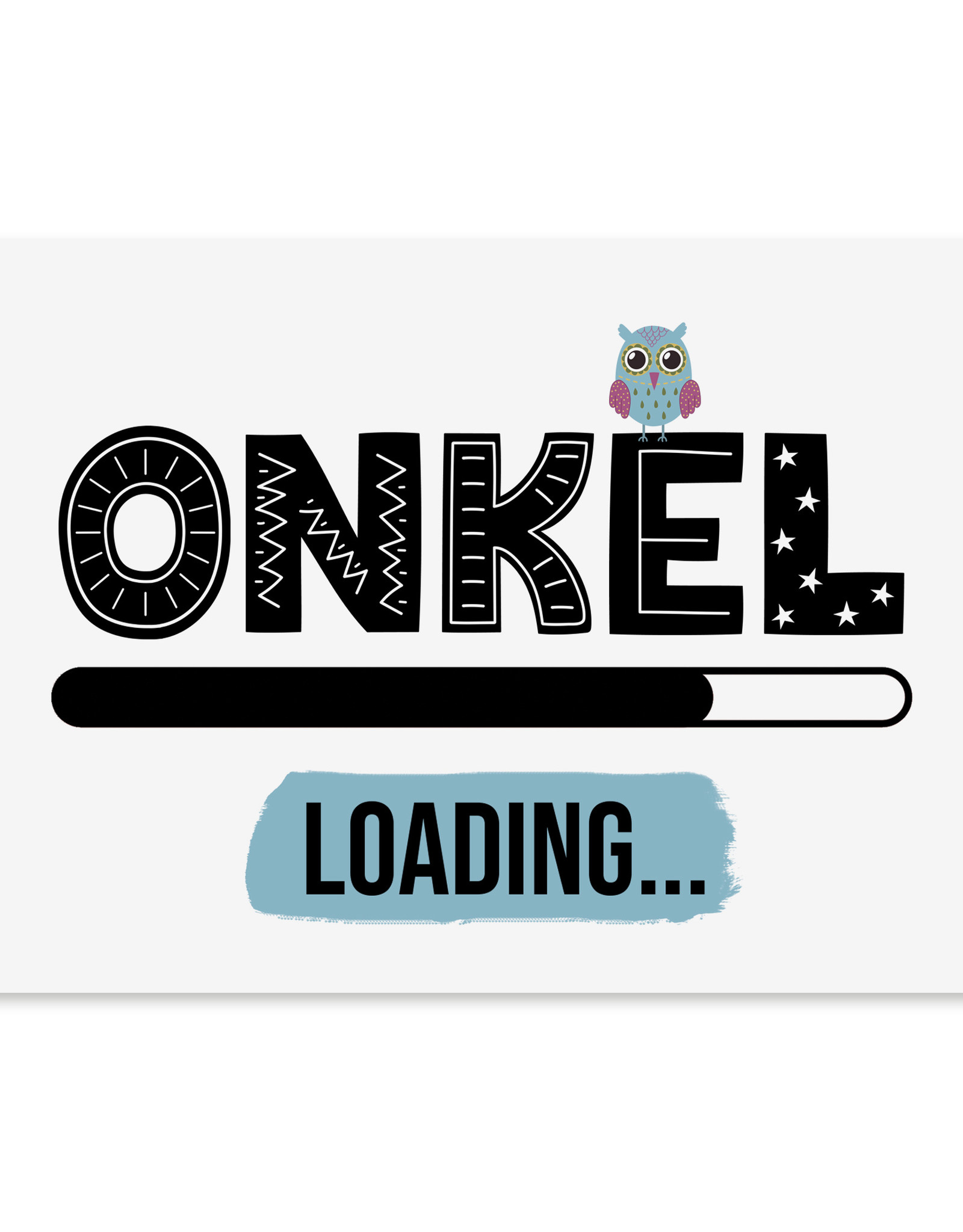 Postkarte Onkel LOADING Du wirst Onkel Schwangerschaft verkünden