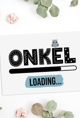 Postkarte Onkel LOADING Du wirst Onkel Schwangerschaft verkünden