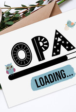 Postkarte Opa LOADING Du wirst Opa Schwangerschaft verkünden