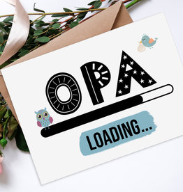 Postkarte Opa LOADING Du wirst Opa