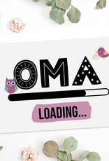 Postkarte Oma LOADING Du wirst Oma Schwangerschaft verkünden