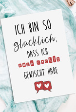 Postkarte TINDER Valentinstag Geschenk Karte Valentinskarte Postkarte Liebe